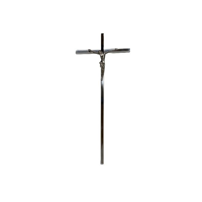 143073_CX.FA.K1-Croix fine argent avec Christ K1 detouree